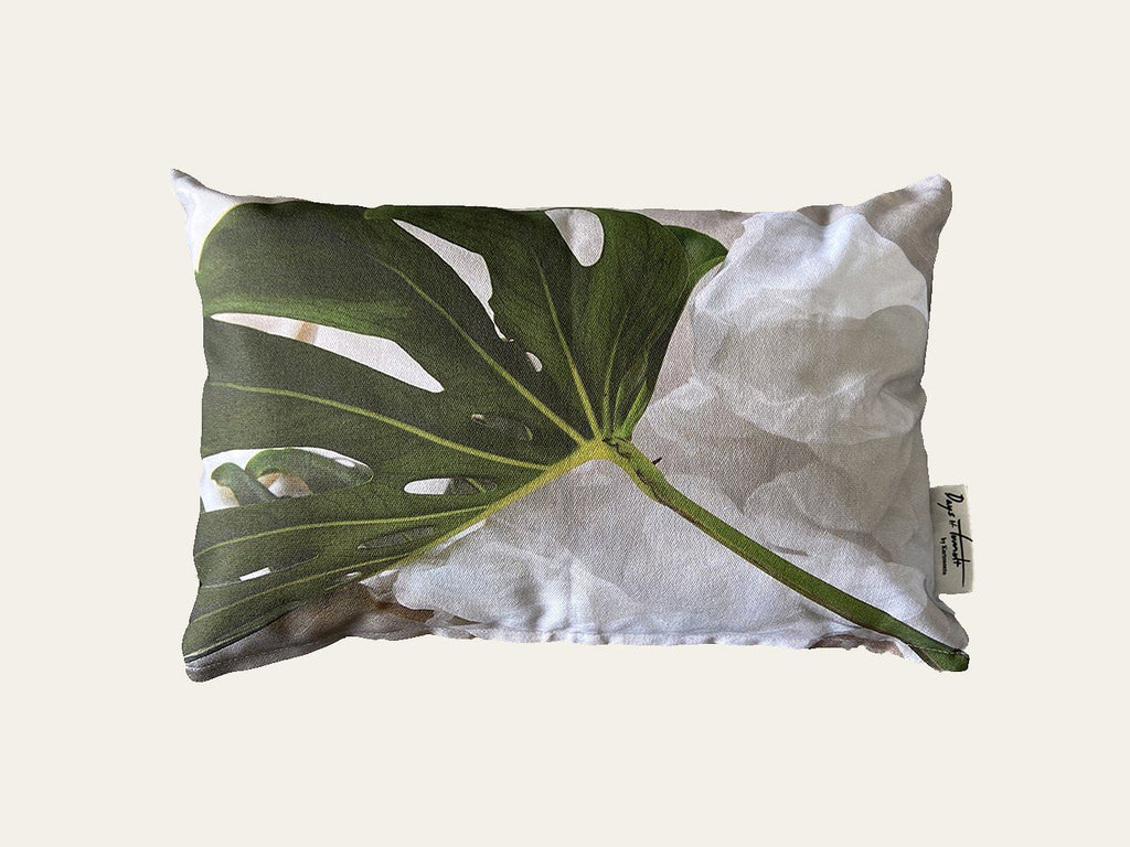 Cloudy Monstera - outdoor cushion Pillow Days of Tumult 