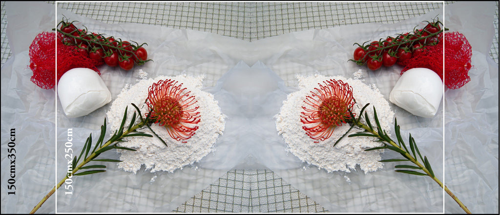 Flour Cushion - cotton tablecloth Tablecloth Days of Tumult 