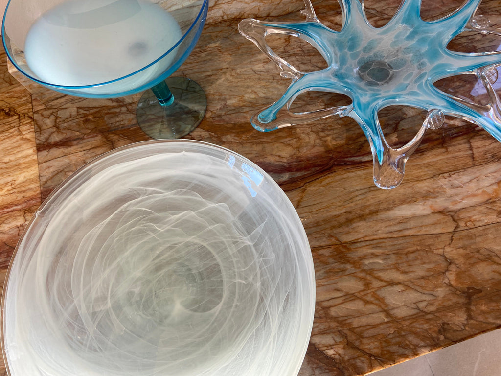 Glass Bowl - eternal white Homeware Days of Tumult 