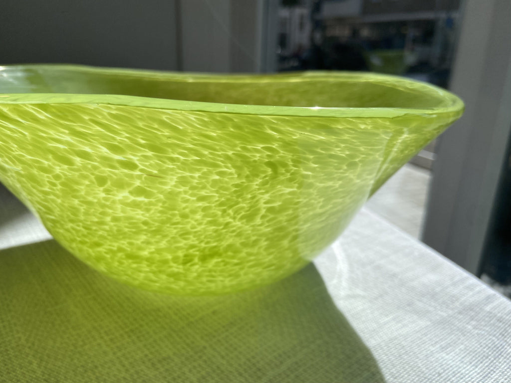 Glass bowl - lime green Homeware Days of Tumult 
