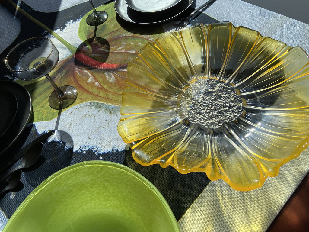 Glass bowl - Sunny flower Homeware Days of Tumult 
