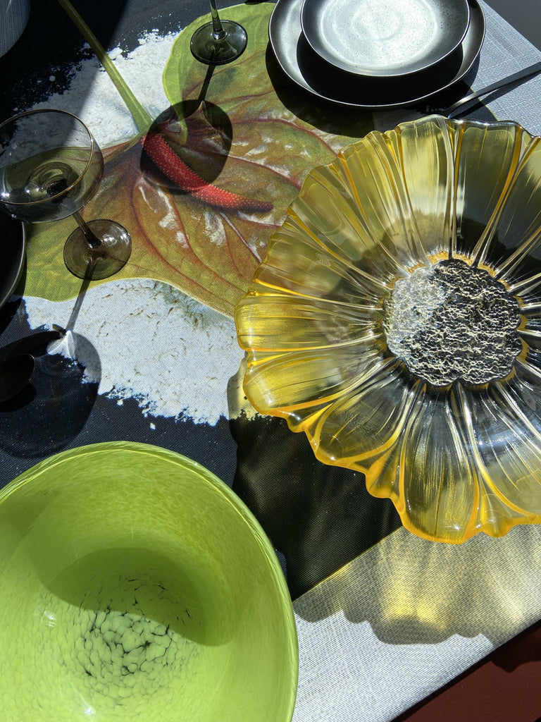 Glass bowl - Sunny flower Homeware Days of Tumult 