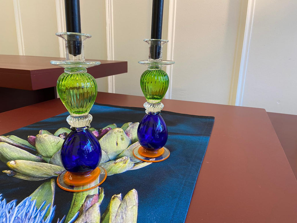 Glass Candleholder Multicolored Homeware Days of Tumult 