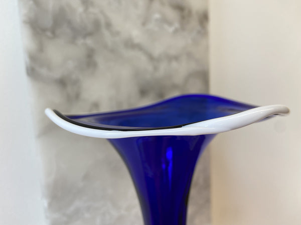 Glass vase - intense blue Homeware Days of Tumult 