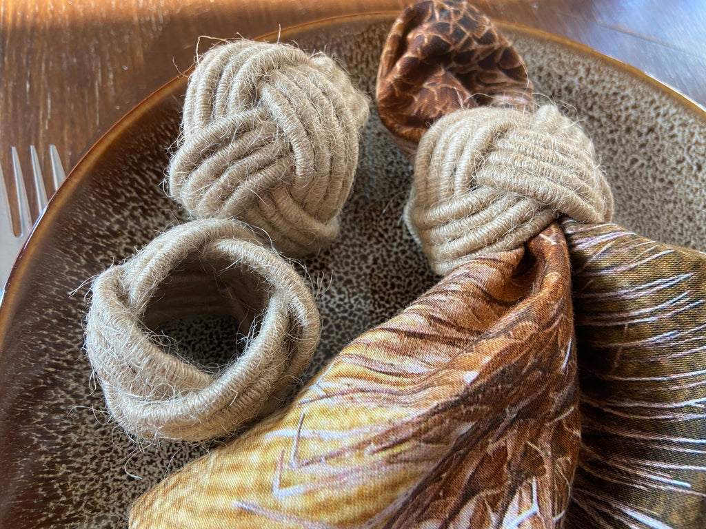 Napkin rings knot - set of 4 Homeware Days of Tumult 