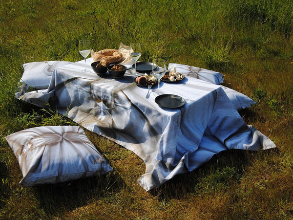 Stormy Dinner - square outdoor cushion Pillow Days of Tumult 