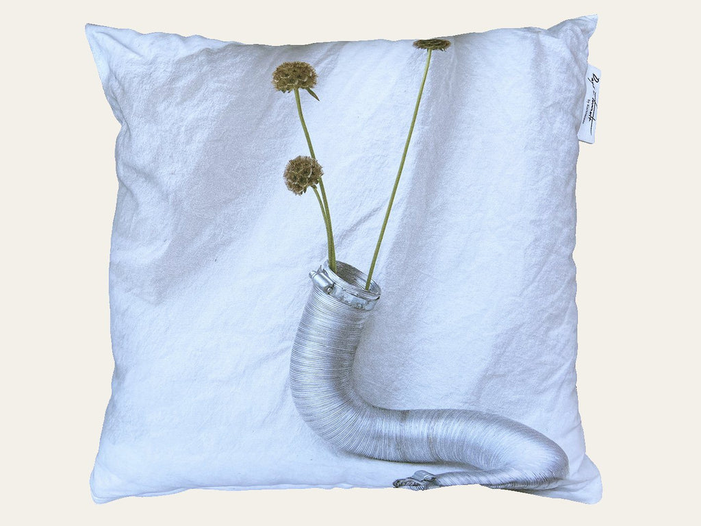 Straw of Silver - square outdoor cushion Pillow Days of Tumult 